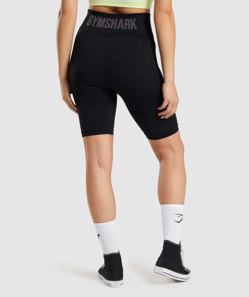 Women's Gymshark Flex Cycling Shorts Black | NZ 4DNHGB